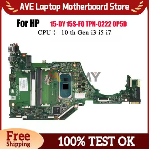 DA0P5DMB8C0 Laptop Motherboard For HP 15-DY 15S-FQ With i3 i5 i7 10th Gen CPU DDR4 L71756-601 L71757