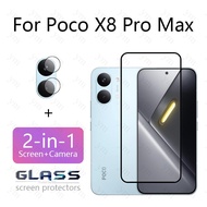 2 In 1 Poco X8 Pro Max Tempered Glass Screen Protector Guard Camera Lens Film For Poco C85 C75 C71 F