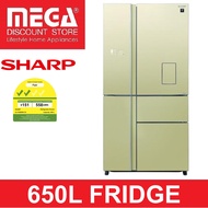 SHARP SJ-FX660W-CG 650L MULTI DOOR FRIDGE (2 TICKS) (SJ-FX660W)