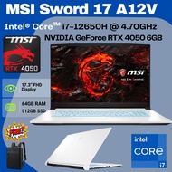 MSI Sword Katana Stealth Raider Titan Vector Crosshair Pulse Cyborg Thin Gaming Laptop i7-12650H RTX