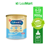 Enfamil A+ Lactose Free Infant Milk Formula Powder for 0-12 Months 900g