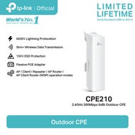 TP-Link CPE210 Outdoor Access Point (2.4GHz 300Mbps 9dBi Outdoor CPE)