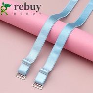 REBUY Stainless Steel Bra Straps, Double-Shoulder Anti-slip Buckle Belt Bra Shoulder Straps, Soft Adjustable Solid Color Bra Accessories Underwear Shoulder Strap Lady