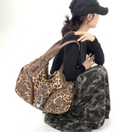 Angel Kiss Retro Distressed Large-Capacity Soft Leather Y2k Diagonal Underarm Bag DGTM