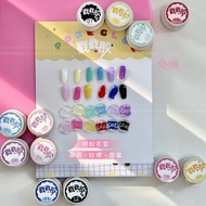 High Saturation Disposable Paint Stamp Glue Painted Lace Hole Ocean Wave Nail Polish Texture Pattern