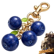 SUQIN52IC Fruit Bag Charm, Blueberry-Themed Connecting Chains Blueberry Keychain, Practical Elegant 