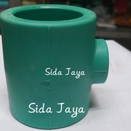 tee ppr 2"x11/2"inch 63mm x 50mm warna hijau