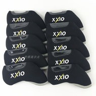 XXIO New style irons window protective cover gold black edge golf iron PU head cover embroidery cap 