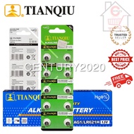 TIANQIU Battery AG1/LR621H/364A 1.5V Alkaline Battery 10pcs
