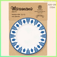 【Memo Pad】Maru Memo Round Notes – Cute Circle Memo Pad – Made in Japan