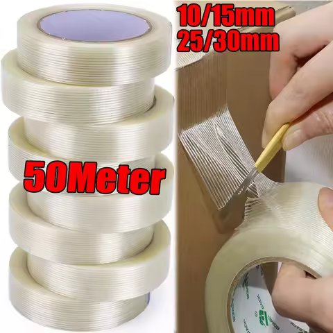 Heavy Duty Reinforced Fiberglass Tape Waterproof Self Adhesive Mesh Fiber Tape Single-Sided Strappin