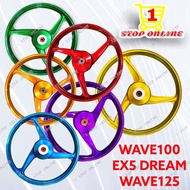 SPORT RIM WAVE125 / W100 WAVE100 EX5 SPORT RIM 3 BATANG CANDY COLOR LEG 3 KAKI 3 BATANG 1.4*17 1.6*17 ENKEI WAVE125X