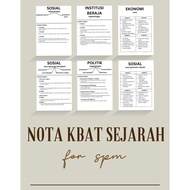 NOTA KBAT SPM SEJARAH