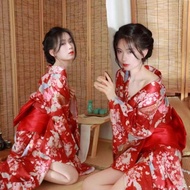 Red Kimono - Traditional Japanese Cosplay Outfit