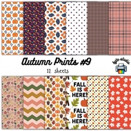 12 Sheets Autumn Prints 9 by byte studio | Premium Paper Craft Junk Journal Stationery