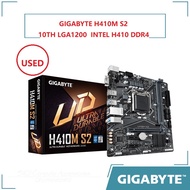 USED Gigabyte H410M-S2 motherboard uses the 10th generation Core/Pentium/Celeron of the Intel H410 c