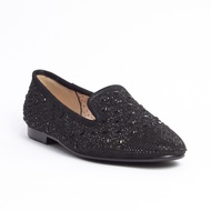 ELISA LITZ MORRONE FLATS - BLACK AND SILVER