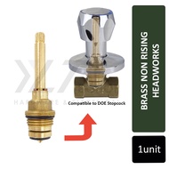 Brass Non Rising Headworks Stopcock Disc Valve Concealed Stopcock Replacement