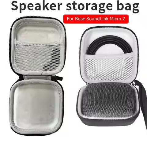 Speaker Storage Bag for Bose SoundLink Micro 2 Tribit StormBox Micro, Protective Carrying Case with 
