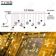 ✓Moon Star LED Lamp String Christmas Lights Decoration Holiday Lights Curtain Lamp Wedding