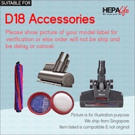 Dibea D18 H008 D008 Compatible Vacuum Cleaner Accessories - Hepalife