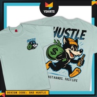 SARA YSHIRTS Bad Hustle Design Graphic Printed Tees Sage Tshirt