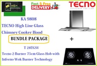 TECNO HOOD AND HOB BUNDLE PACKAGE FOR ( KA 9808 &amp; T 28TGSV) / FREE EXPRESS DELIVERY