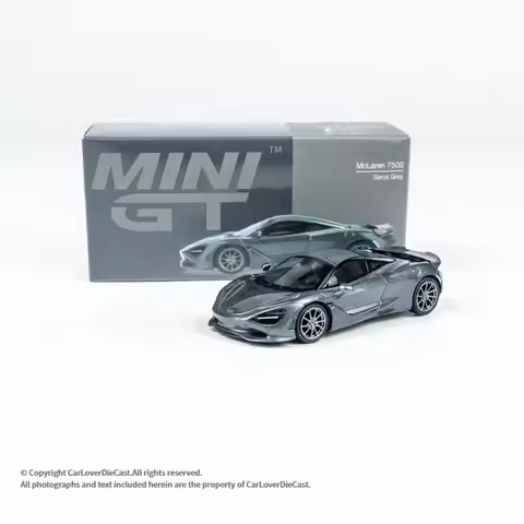 Minigt # 815 Mclaren 750S Gray Car Model 1:64