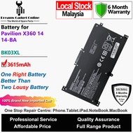 HP Laptop Battery BK03XL 3615mAh for HP Envy 15 X360 HP Pavilion X360 14-BA