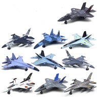 1:100 F-16อัลลอยแบบถอยกลับ F-35เครื่องบินรบขนาดใหญ่ SR-71 B-2A แบบทหารเครื่องประดับตุ๊กตาคริสต์มาสกวางเรนเดียร์เครื่องบินที่ประณีตขายดี