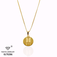 Yaxiya Kalung BTS Army Perhiasan Lapis Emas 18k 421