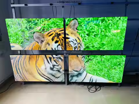 Wide Digital Advertising Lcd Videowall Screen 55 Inch 0.88mm Ultra Narrow Bezel Mount Multiple Scree