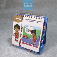 English Enlightenment Feelings Flashcard Emotion Cognition Table Vertical Flash Card Children's Feel