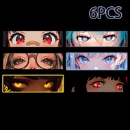 Anime Eye Series Reflective Vinyl Sticker untuk Aerox 155 V2 Mio I 125 MIO 125 Nmax 155 V3 Fazzio Mi