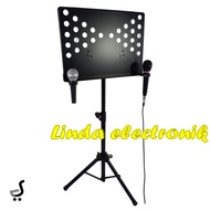 Large folding 2 mic book holder stand lk 340i /lk340i