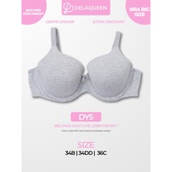 Delaqueen | Bra Jumbo Size Bra BIG Size 34DD DY5