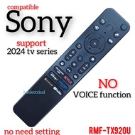Sony Smart TV Remote Control RMF-TX920U K-43S30 K-43XR70 K-65XR80 K-65XR90 K-85XR70 K-85S30 K-65S30 
