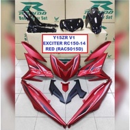 Cover Set Rapido Y15ZR V1 V2 Yamaha Exciter RC150-14 Orange Black Red Ysuku Accessories Motor Y15 RC 150 Red Color Y15ZR