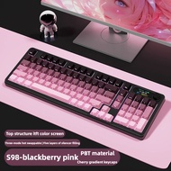 RK S98/S75 Wireless Three-mode RGB Mechanical Keyboard Bluetooth Wired 2.4G Hot Swap RGB Game Office