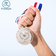 10Pcs Gold/Silver/Bronze Medal Award Medals with Neck Ribbon Students Rewards 5cm Competition Prize 