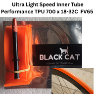 Black Cat Ultralight TPU Bike Inner Tube 700 x18-32C Road bike bicycle 28g Tire 700c French Valve FV65mm lightweight