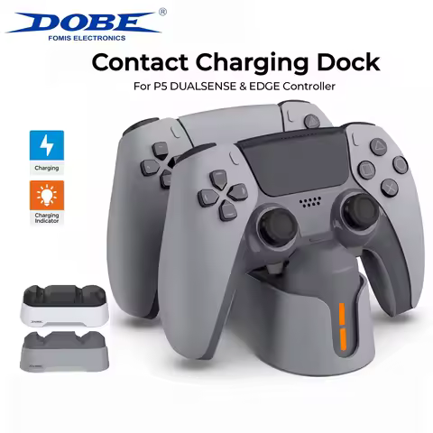 PS5 DualSense Controller Charging Dock,Fast Charging Station With LED Indicators For PS5 Edge Gamepa