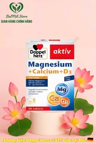 Viên Uống Bổ Sung Canxi Doppelherz Magnesium + Calcium + D3 Giúp Phòng Ngừa Loãng Xương 30 Viên