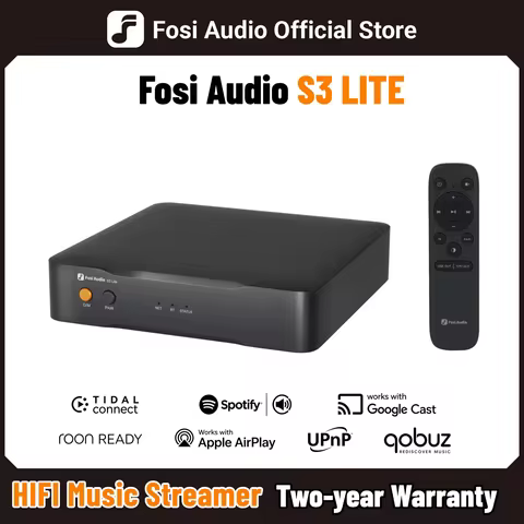 Digital Player Fosi Audio Network Fosi Audio S3 Lite Hifi Music Streamer WiFi Bluetooth Digital Tran