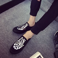 2026 Spring Autumn Lazy Guy Shoes Youth Popular Men's Shoes Low-Top Shoes Men's Canvas Shoes Casual 