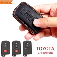 ♭HanBan Leather Car Key Case Cover Key Bag for Toyota Camry Rav4 Sienta Alphard Voxy Noah Esquire Ha