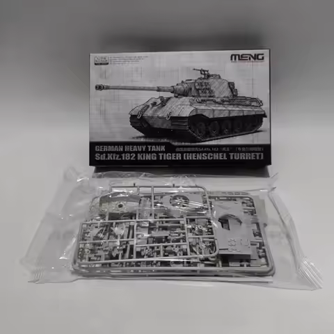 MENG 72-011 1/72 German Heavy Tank Sd.Kfz. 182 King Tiger(Henschel Turret) Kit Plastic Model Kit