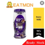 [EATMON] Cadbury Dairy Milk Chocolate Jar 405g 90pcs - Cadbury Jar with Mini Cadbury Chocolates - Co