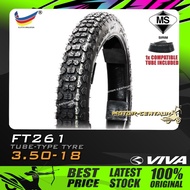 TAYAR KOMBO VIVA TYRE FT261 3.50-18 WITH FKR TUBE 350-18