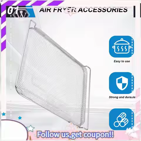 Durable Air Fry Basket For Ninja Foodi DT251 DT201 DT200 Air Fryer Oven,Stainless Steel Air Fryer Ov
